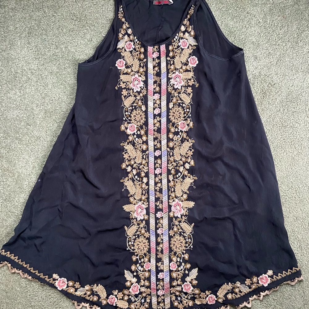 Johnny Was tank dress size small-barely worn